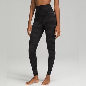 lululemon Wunder Train High-Rise Tight Leggings 28" - Camo - Size 12